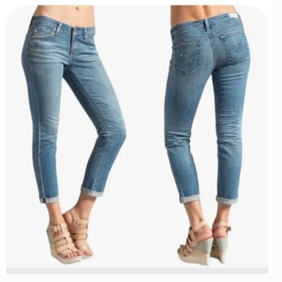 AG Adriano Golschmied | The Stilt Cigarette Roll-Up Jeans | Size 28 Women's - Picture 15 of 15